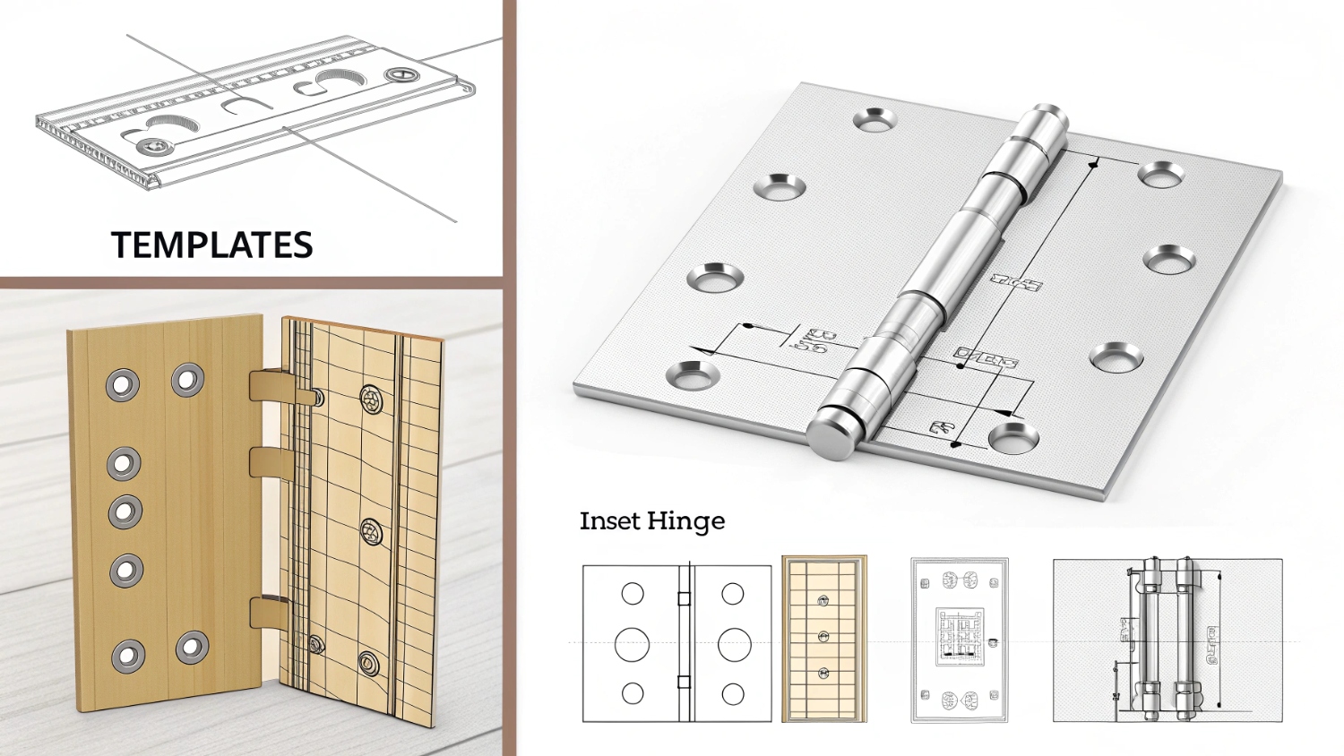 Шаблоны для врезки дверных петель: как выбрать и использовать