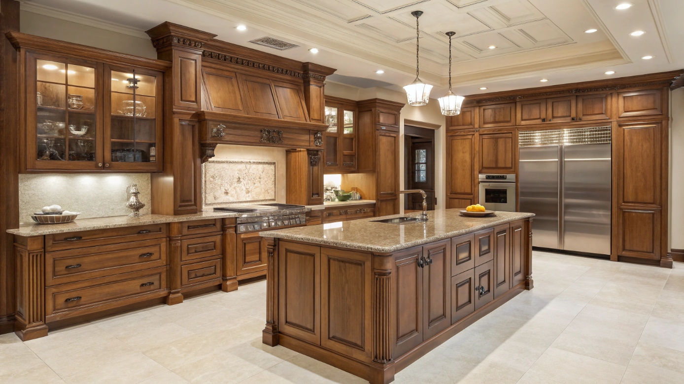 Кухни из массива дуба на заказ в Москве — надежность и престиж