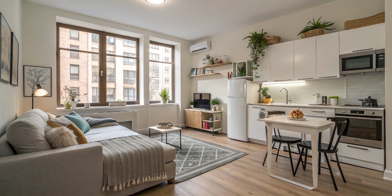 Дизайн небольшой квартиры-студии: приемы зонирования без стен