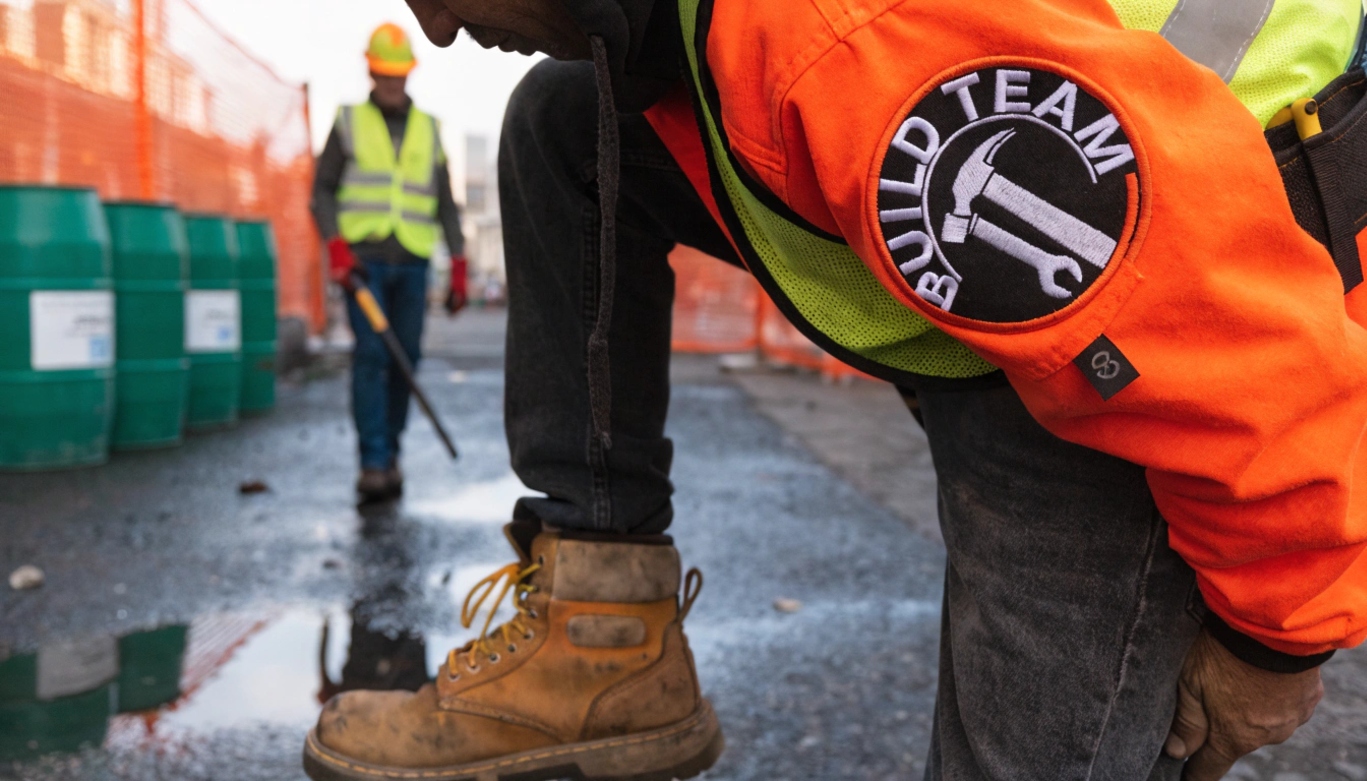 Нашивка логотипа на одежду строительной бригады: как это повышает доверие заказчиков