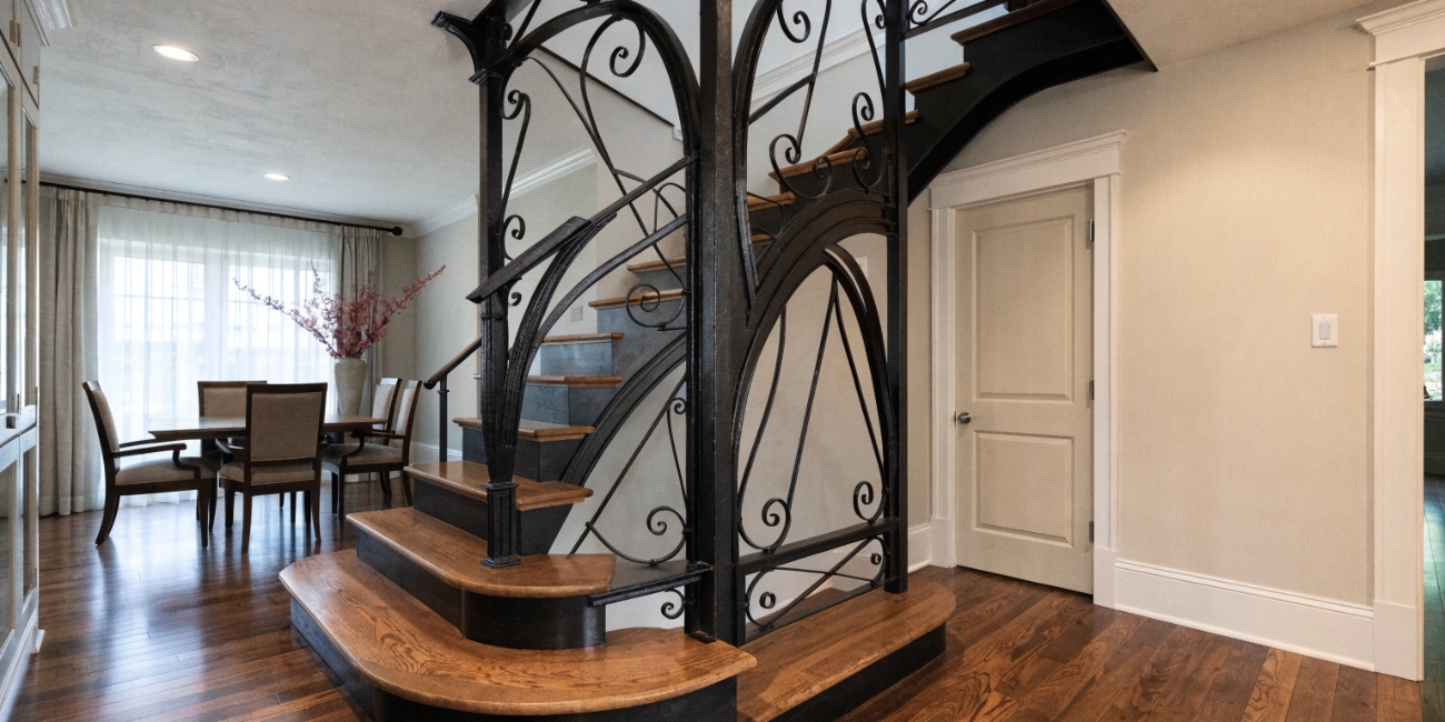 Лестницы на металлическом каркасе: надежность, дизайн и практичность