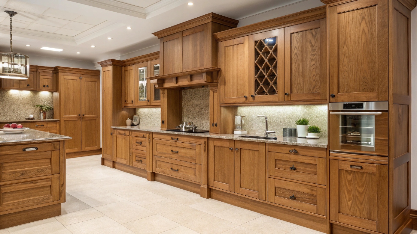 Кухни из массива дуба на заказ в Москве — надежность и престиж