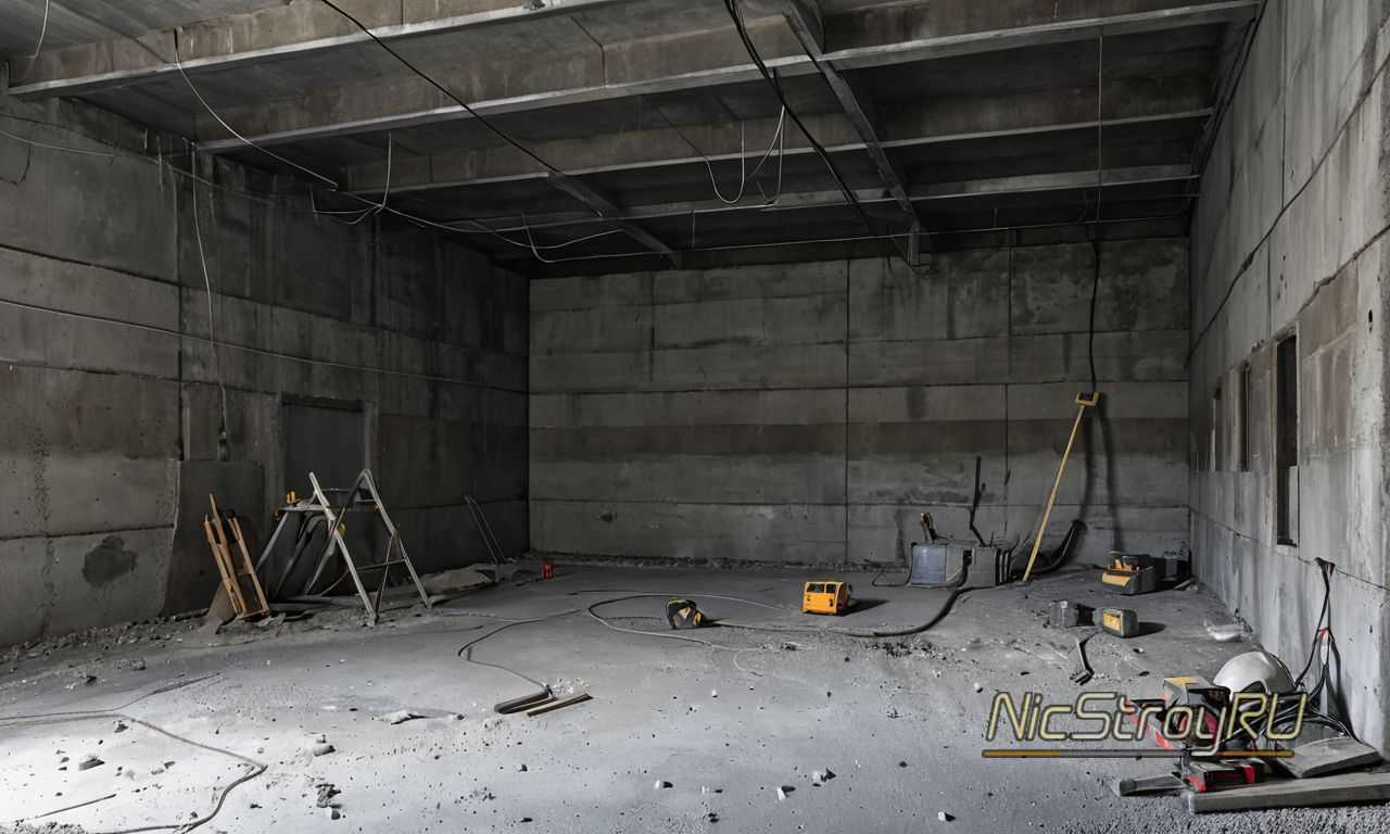 Технология заливки и выравнивания без использования декоративных покрытий