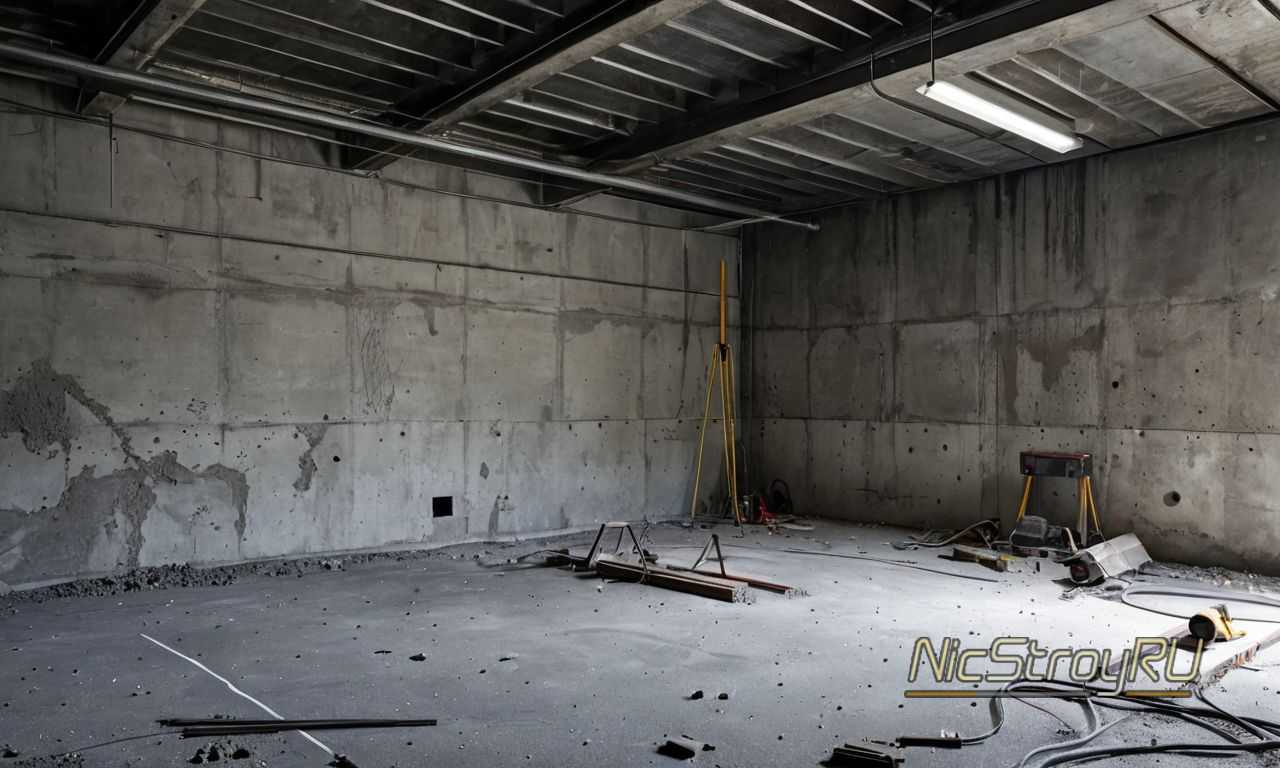 Монтаж на пол