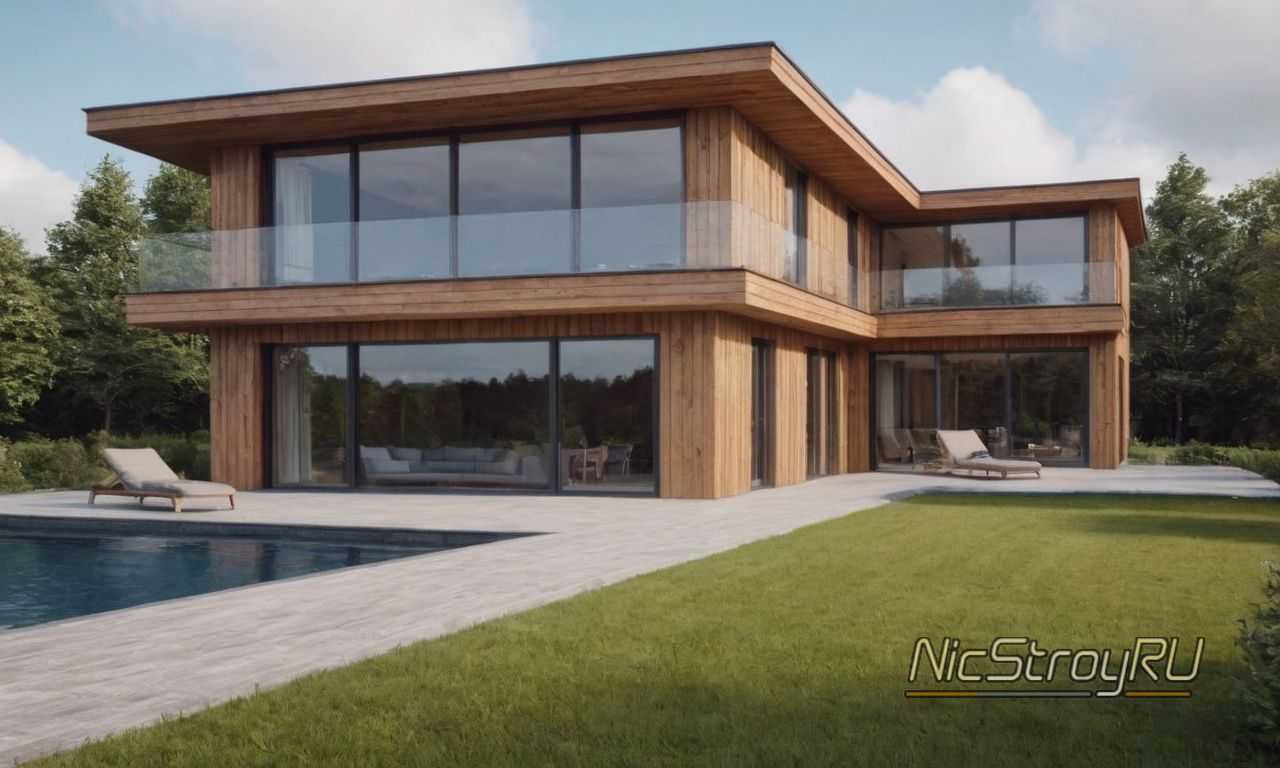 Монтаж вентилируемого фасада с деревянными панелями