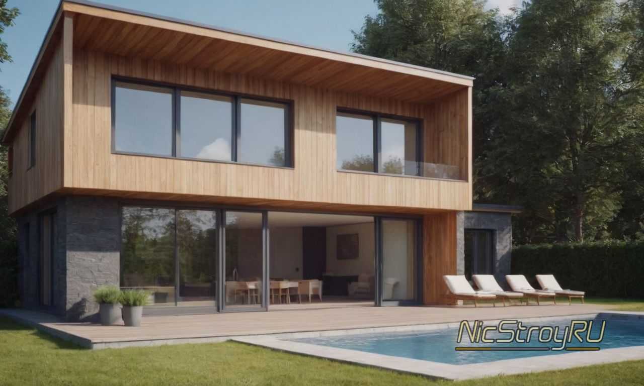 Навесной фасад для промышленного здания