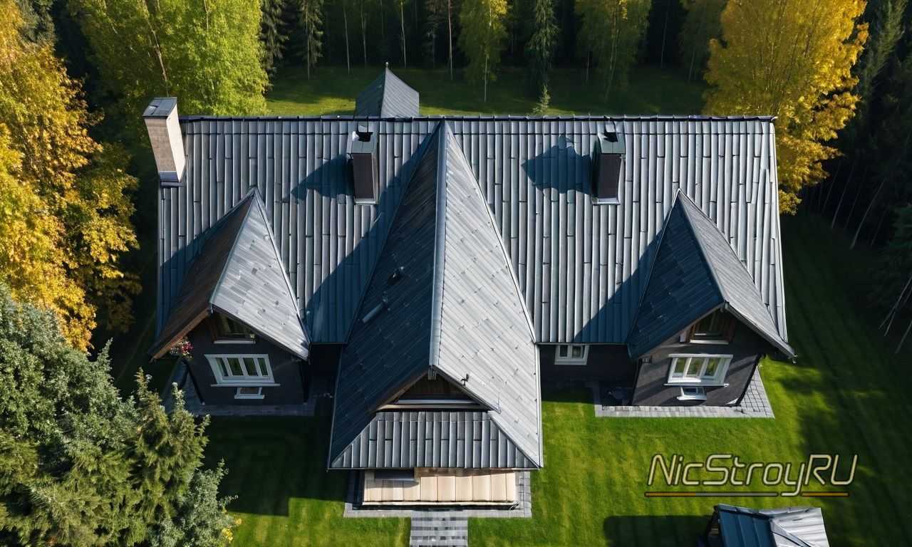 Очистка крыши после сильного дождя