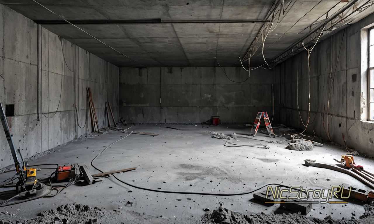 Подготовка стен под сантехнику