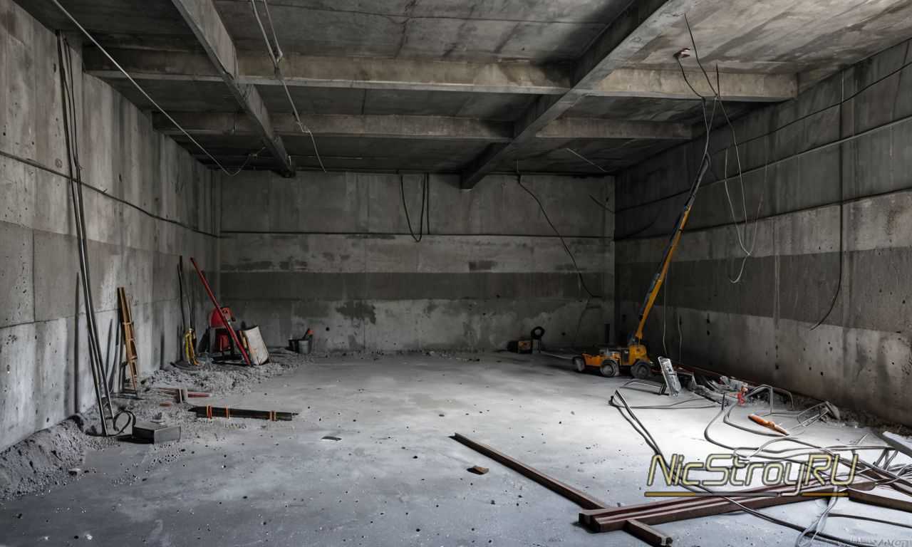 Защита помещения от пыли и осколков во время демонтажа