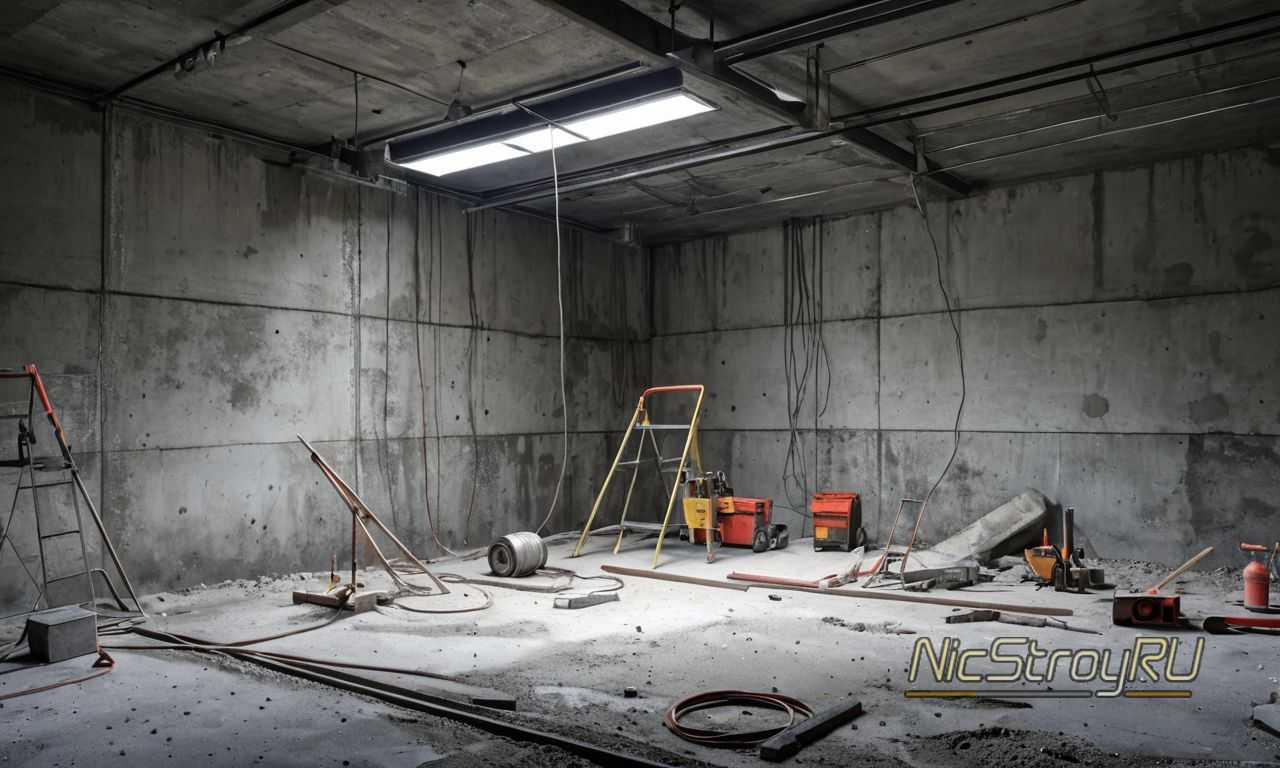 Устройство стяжки пола
