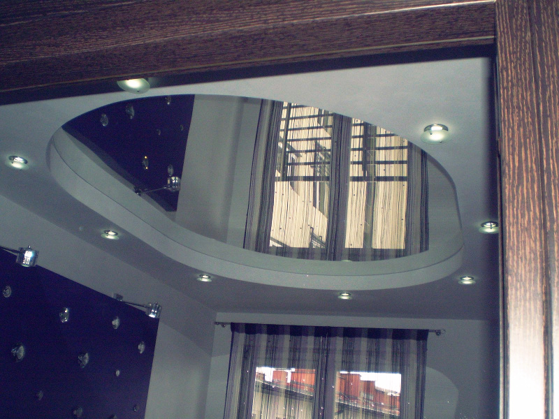 Зеркальные натяжные потолки. Монтаж и устройство зеркальных натяжных потолков