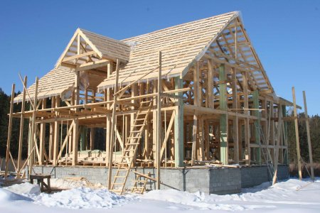 Строительство каркасных домов в зимний период