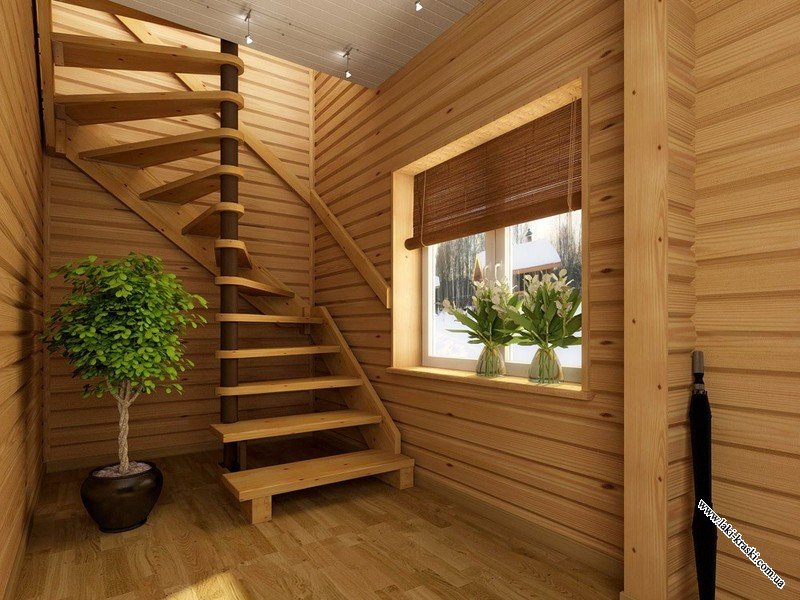 Деревянные лестницы для загородного дома