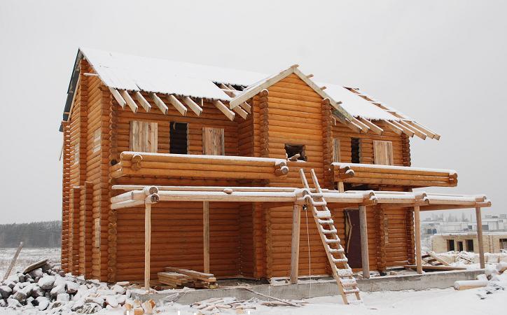 Строительство деревянных домов в зимний период
