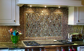 Декоративное оформление стен кухни