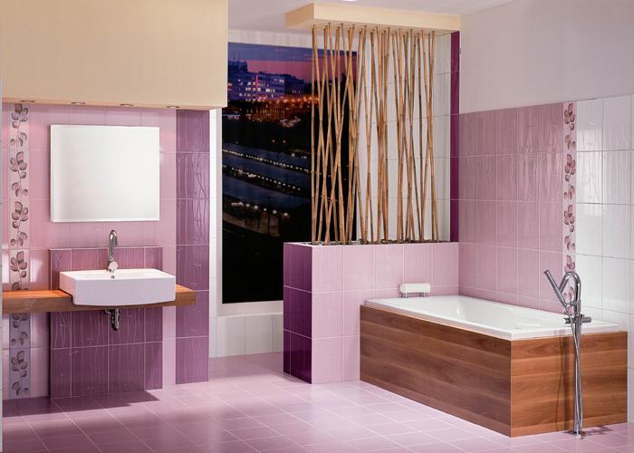 Плитка для ванной комнаты играет основную роль в оформлении этого помещения