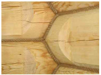 Технология применения джутовой ленты в строительстве деревянных домов