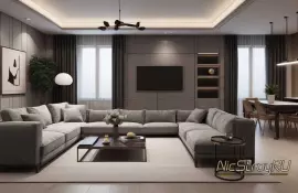 Интерьер тренажёрного зала для мужчин