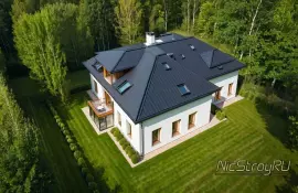 Монтаж молниезащиты на крышах с черепицей и антенной