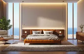 Как оформить спальню с балконом