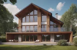 Ремонт фасада с декоративными вставками из стекла