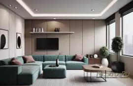 Контрастные сочетания в интерьере