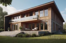 Ремонт фасада с имитацией кирпичной кладки