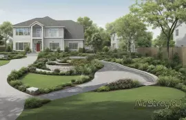 Цветники вдоль дорожек