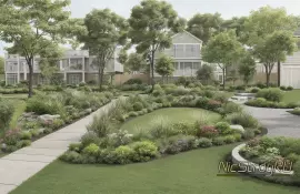 Полутеневые цветники с непрерывным цветением