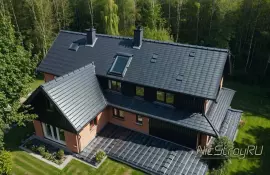 Установка солнечных панелей на скатной кровле