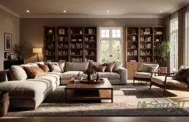 Как подобрать мягкую мебель под ковры и стены