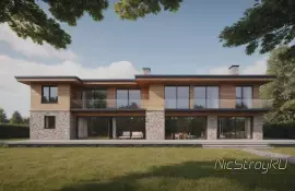 Декоративные фасадные элементы для цоколя в стиле модерн