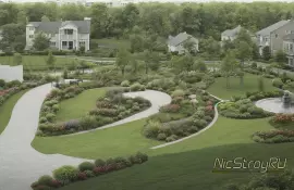 Контраст светлых и тёмных листьев в полутени